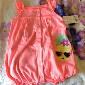 Baby snap up romper